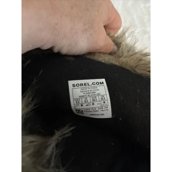 Sorel  Women's Winter Boots With Fur Details Size 8.5 - Picture 5 of 7